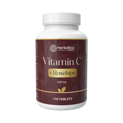 Vitamina C 1000 + Măceșe 110 comprimate Herbatica