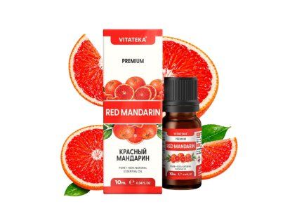 Ulei esențial de mandarină roșie 100% - 10 ml - Vitateka
