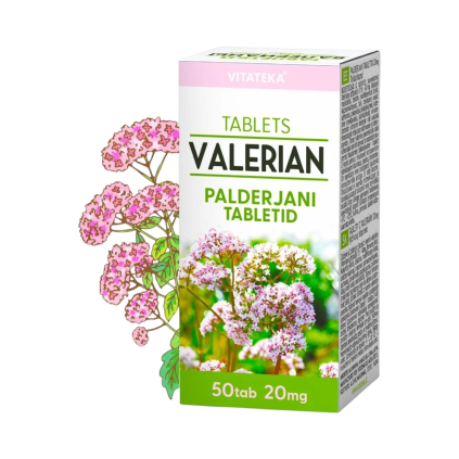 Valeriană 20 mg - 50 comprimate - Vitateka