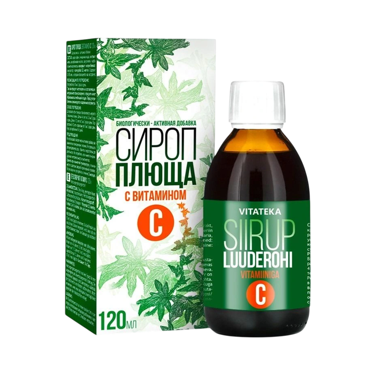 Sirop de iederă cu vitamina C – 120 ml – Vitateka