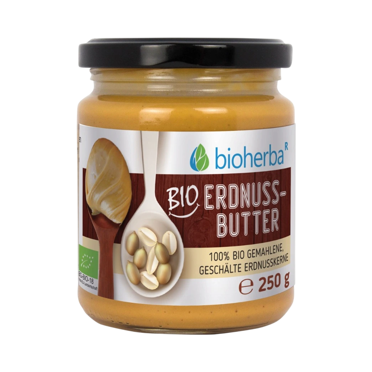 Unt de arahide 100% bio – 250 g – Bioherba