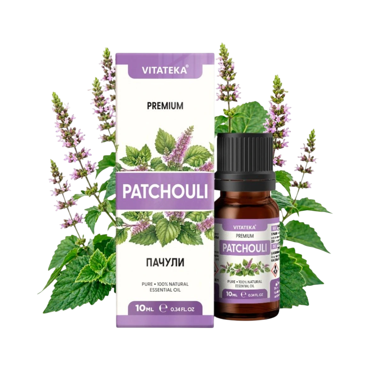 Ulei esențial de patchouli 100% - 10 ml - Vitateka