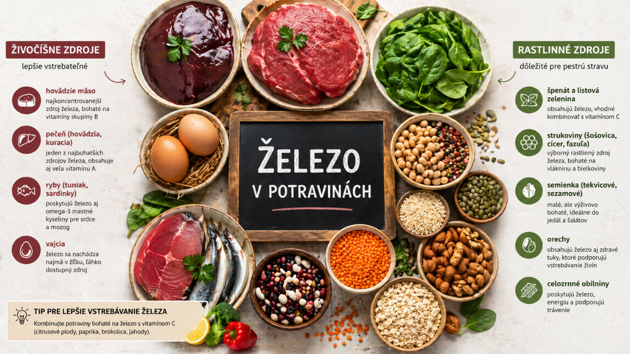 železo v potravinách