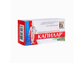 Kapilár, na normalizáciu periferického (kapilárneho) prekrvovania - 100 tabliet x 0,25 g