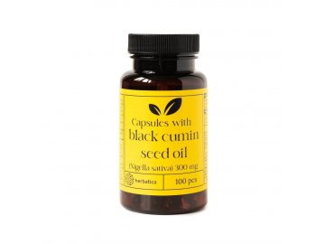 Olej zo semien čiernej rasce (Nigella sativa) na imunitu, kožu, kĺby-100 kapsúl - Herbatica