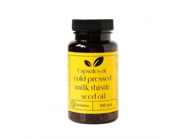 Olej zo semien ostropestreca mariánskeho na trávenie a detox pečene-100 kapsúl - Herbatica