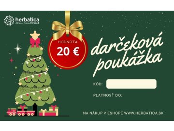 Darčeková poukážka Herbatica v hodnote 20€