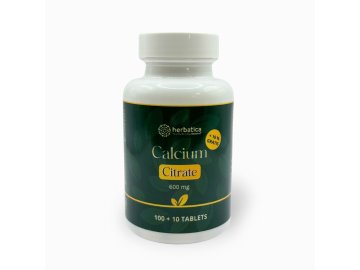 Vápnik Citrát 600 mg - 110 tabliet - Herbatica