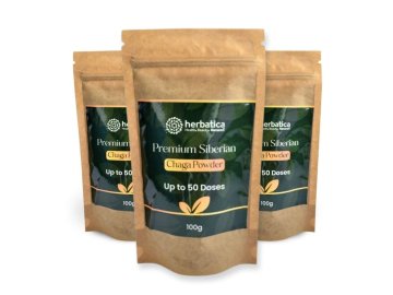 set 3x Prémiová čaga sibírska 100% prášok