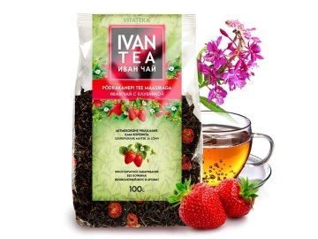 Ivan čaj s jahodami – 100 g – Vitateka