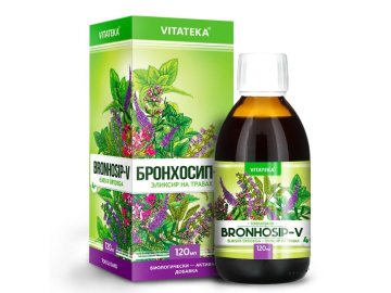 Bronhosip-V – bylinný elixír s vitamínom C – 120 ml – Vitateka