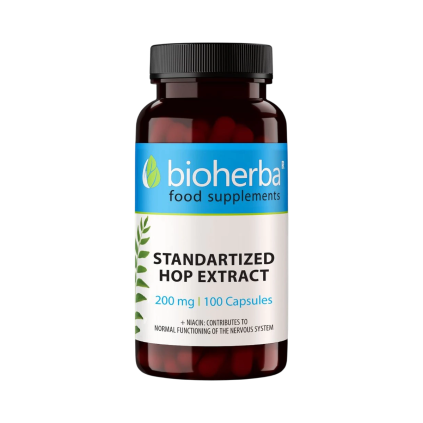 Chmeľ extrakt 200 mg – 100 kapsúl – Bioherba
