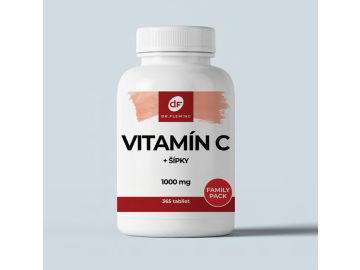 Vitamín C 1000 + Šípky 365 tabliet Dr. Fleming