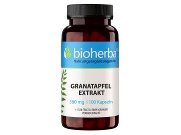 Granátové jablko extrakt 360 mg - 100 kapsúl - Bioherba
