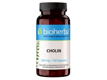 Cholín 350 mg - 100 kapsúl - Bioherba