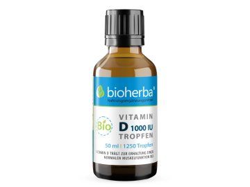 Vitamín D kvapky 1000 IU (25 mcg) - Bioherba