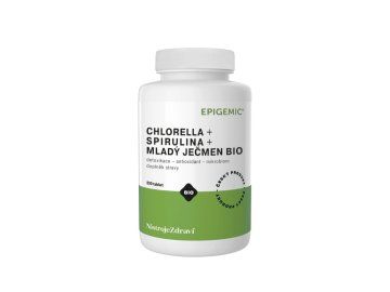 Chlorella+Spirulina+Mladý Ječmen BIO 800 tabliet Epigemic®