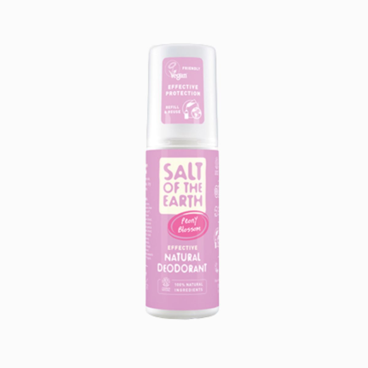 Prírodný kryštálový deodorant v spreji - kvet pivónie - Salt of the Earth - 100 ml