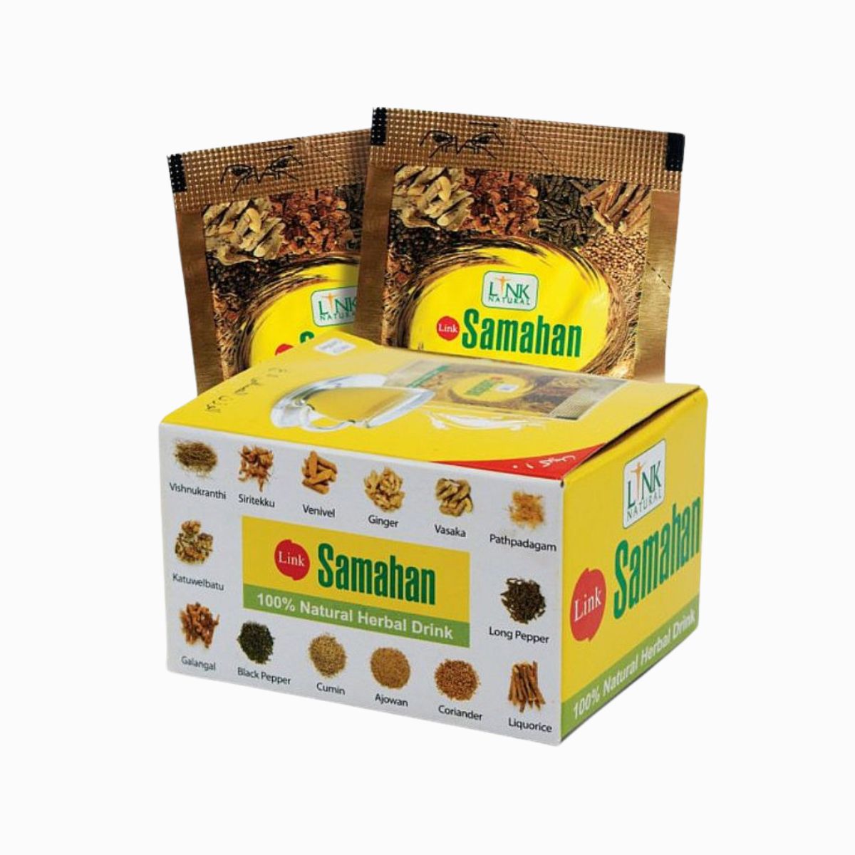 HealthNA Samahan - ajurvédsky instantný bylinný čaj - Link Natural Balenie: 40 g