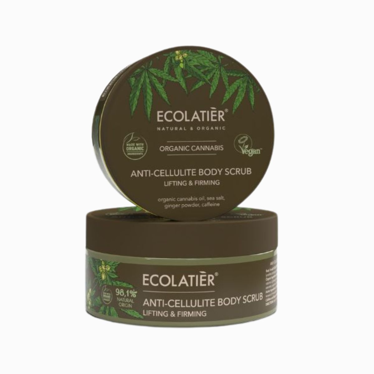 Anticelulitídny telový peeling Lifting & Firming Organic Cannabis - 300 g - Ecolatier