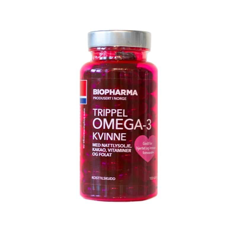 E-shop Trippel OMEGA 3 Kvinne Kakao - Biopharma - 120 kapsúl