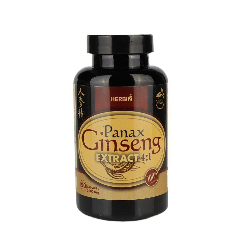 Ženšenový extrakt 500mg ( Panax ginseng ) - 90 kapsúl - HealthNA