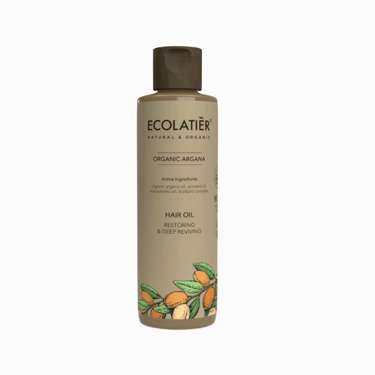 Vlasový olej regeneračný a hĺbkovo vyživujúci Organic Argana- 200ml - Ecolatier