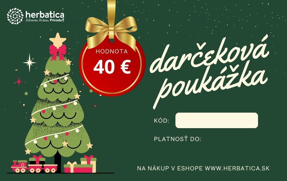 Darčeková poukážka Herbatica v hodnote 40€