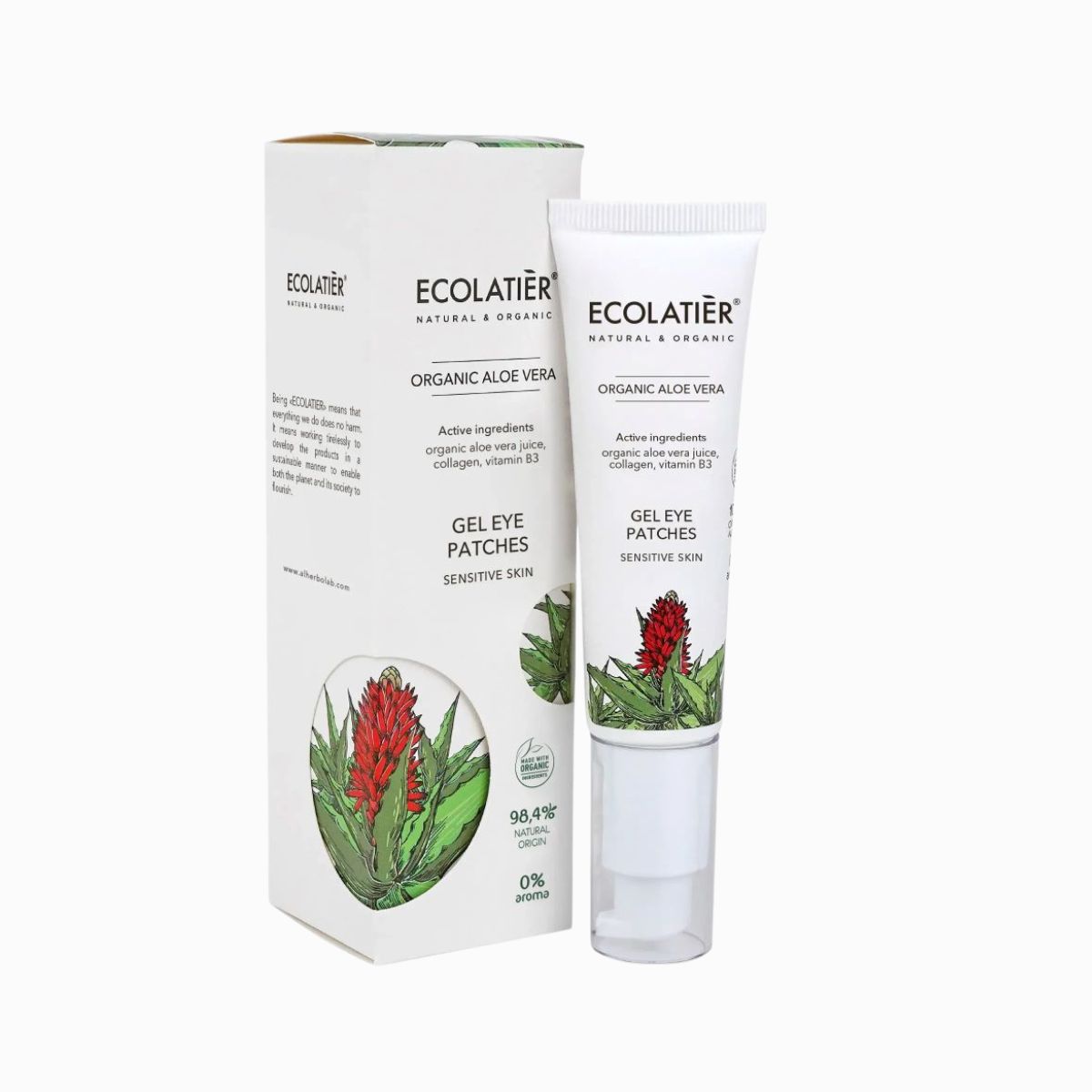 Gélový krém na oči Organic Aloe Vera - 30 ml  - Ecolatier