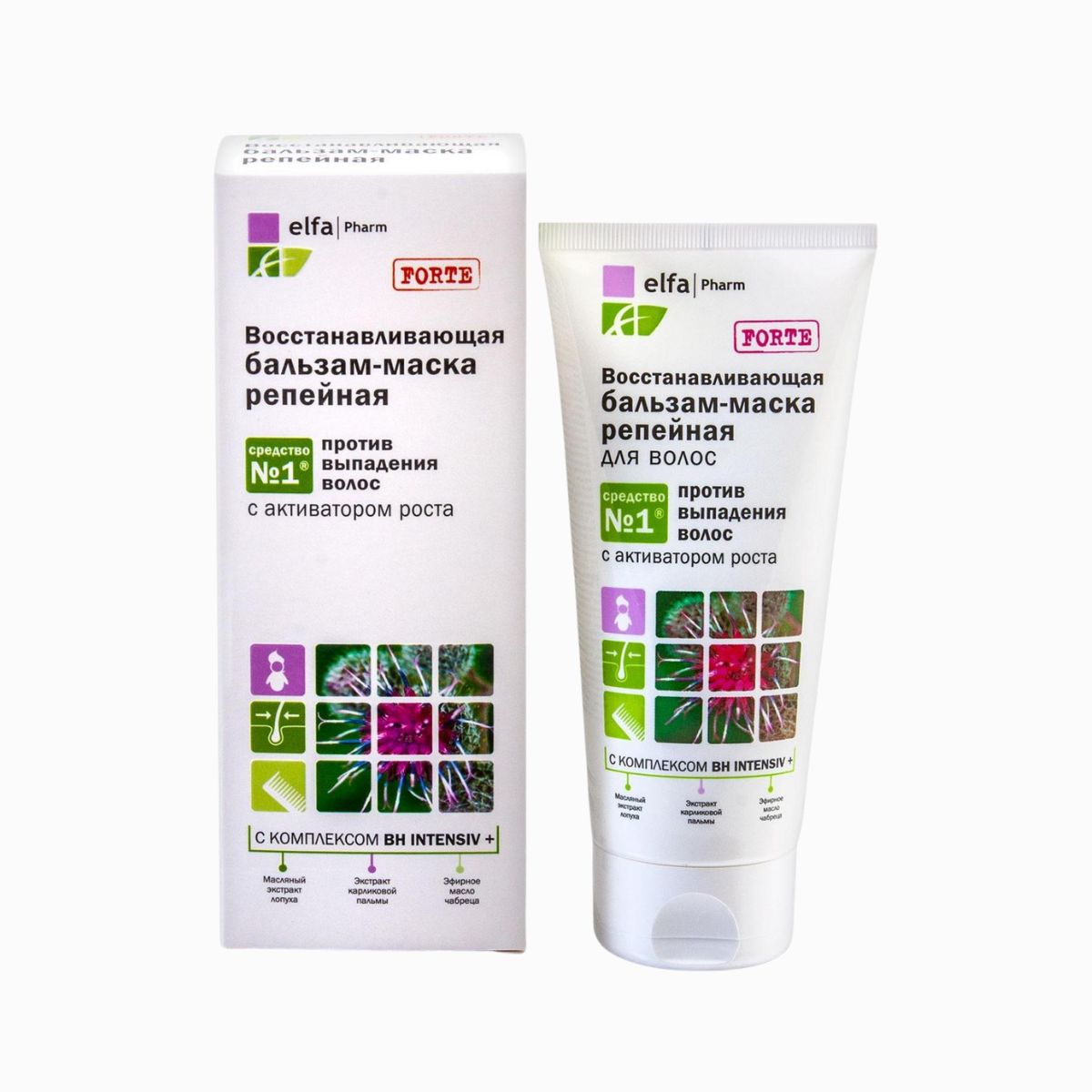 Regeneračná lopúchová maska na vlasy - 200 ml - Elfa Pharm
