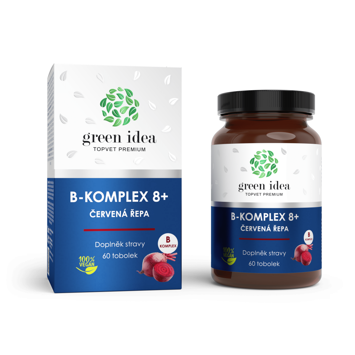 B-komplex 8+ červená repa - 60 kapsúl - Green idea