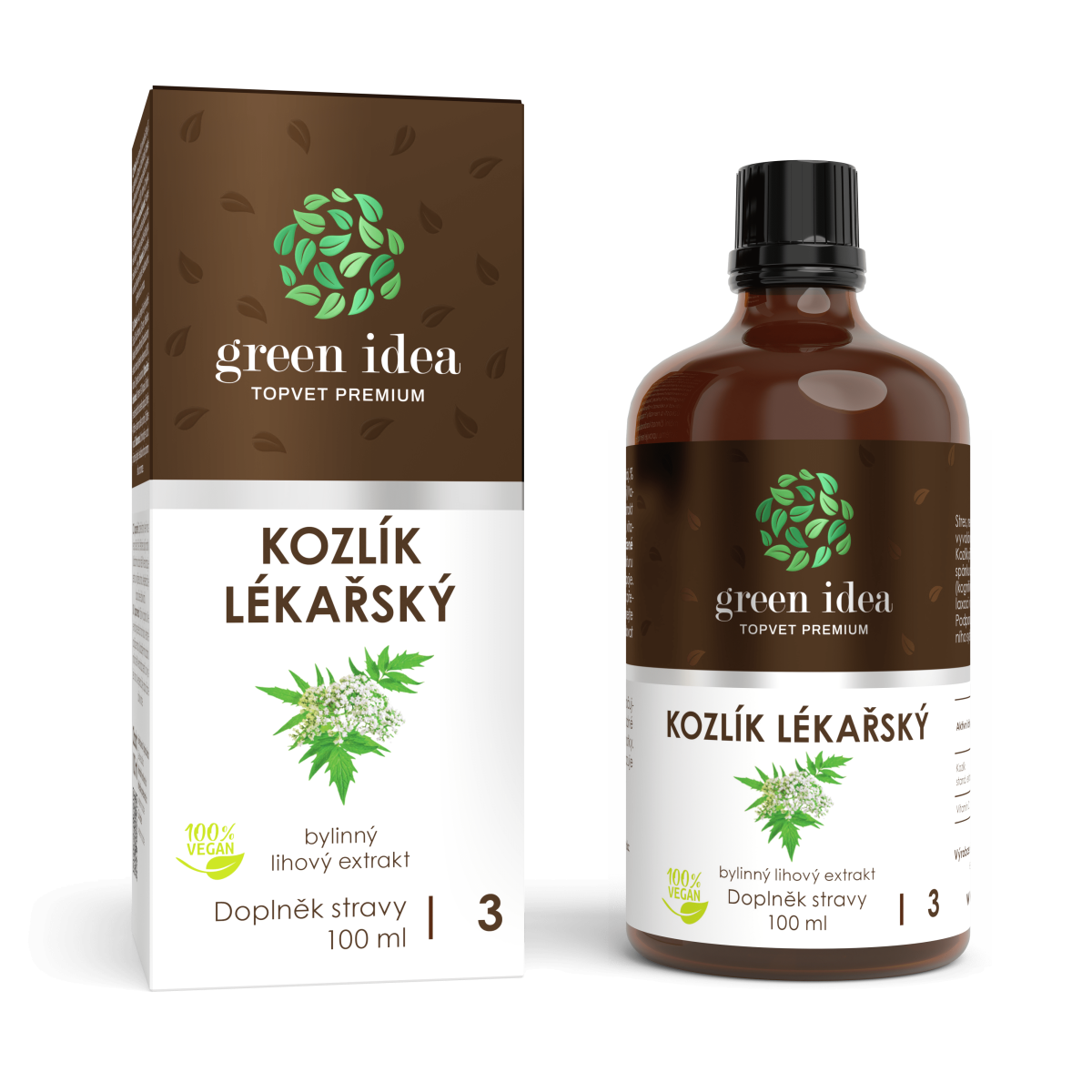 Kvapky z valeriány lekárskej 100 ml – Green idea