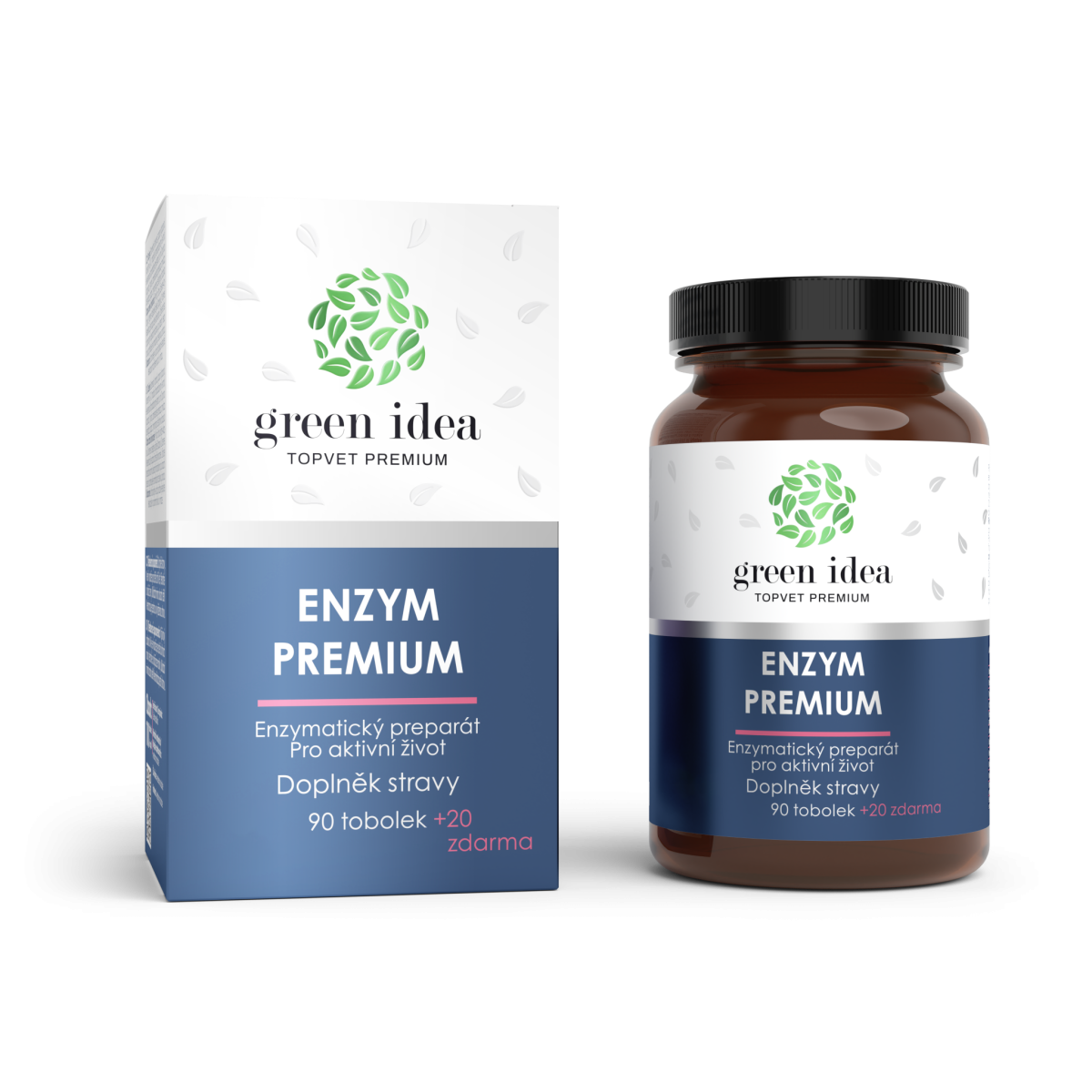 Enzym Premium - 90 kapsúl + 20 zadarmo - 110 ks - Green idea