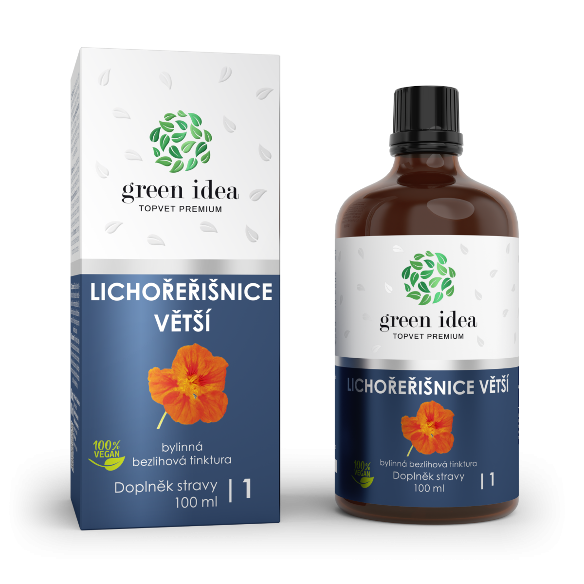 Kapucínka - bezalkoholová tinktúra 100 ml - Green idea