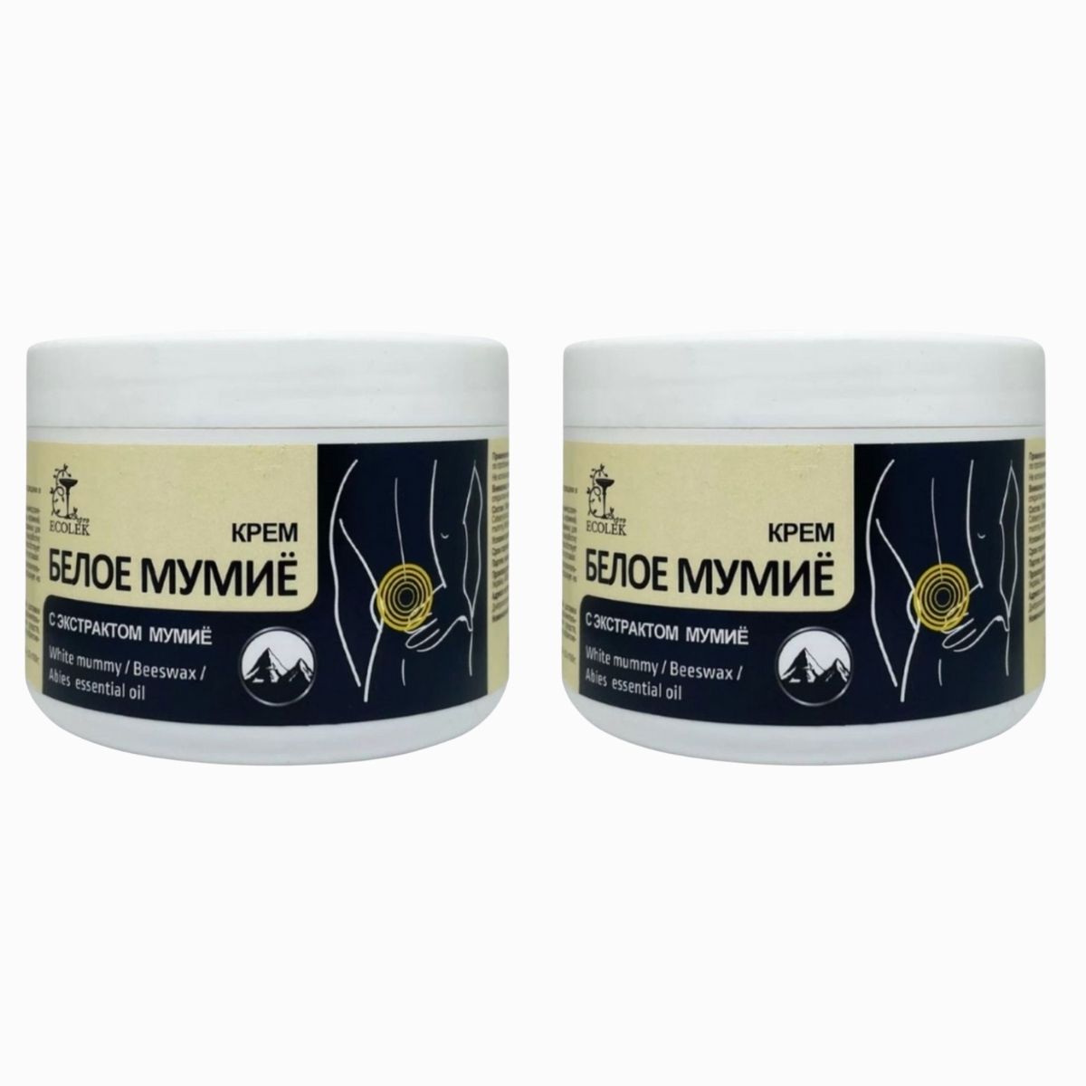 Zvýhodnený set: 2x KONSKÁ SILA krém/gél BIELE MUMIO na kĺby a chrbticu - 300ml - LekoPro
