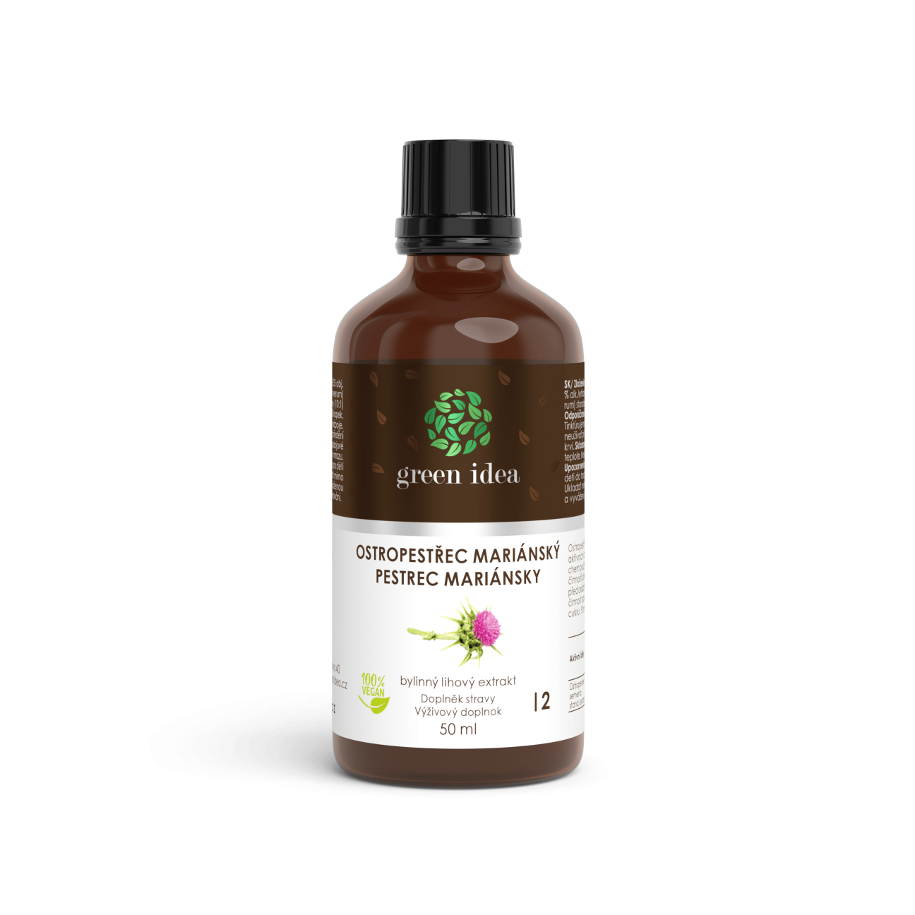 Ostropestrec tinktúra - kvapky 50 ml - Green idea