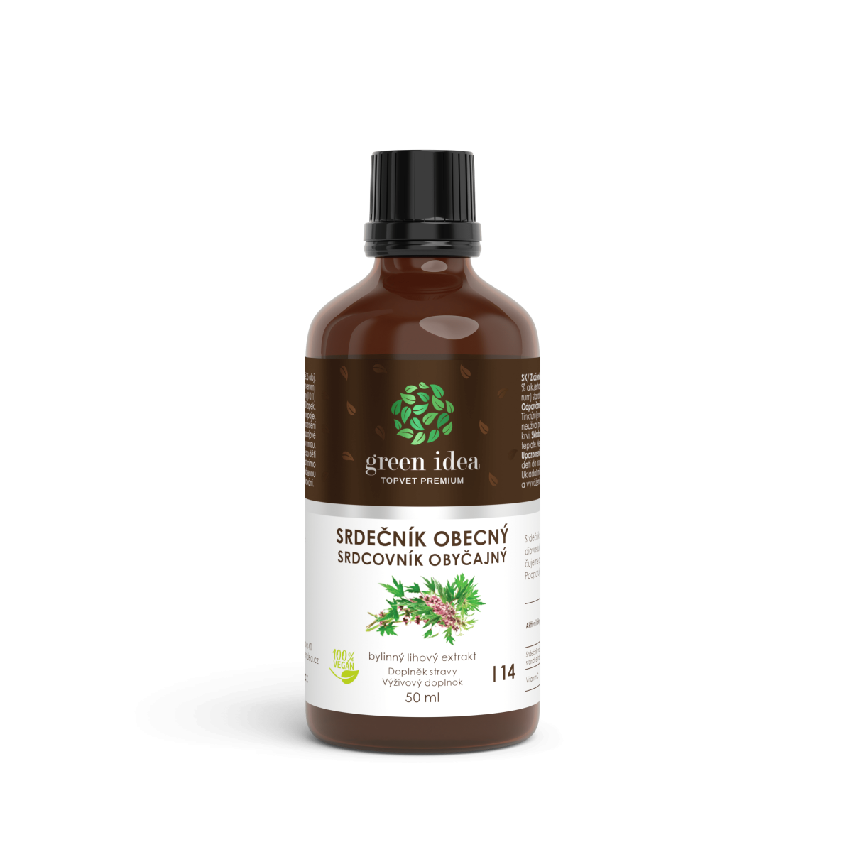 Srdcovník obyčajný tinktúra - kvapky 50 ml - Green idea