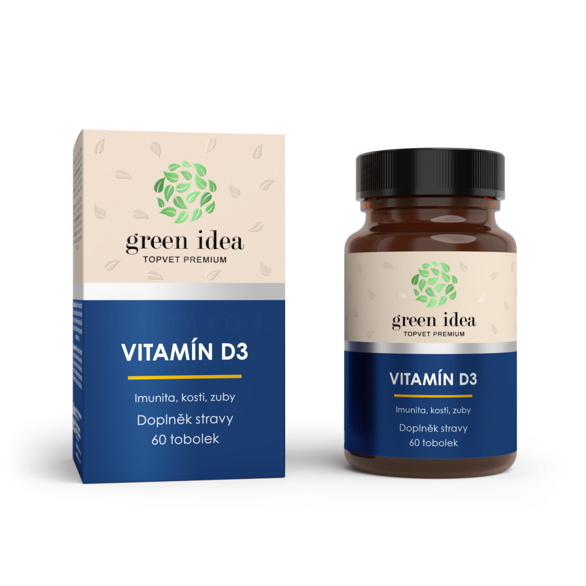 VITAMÍN D3 - tobolky 60 ks - Green idea