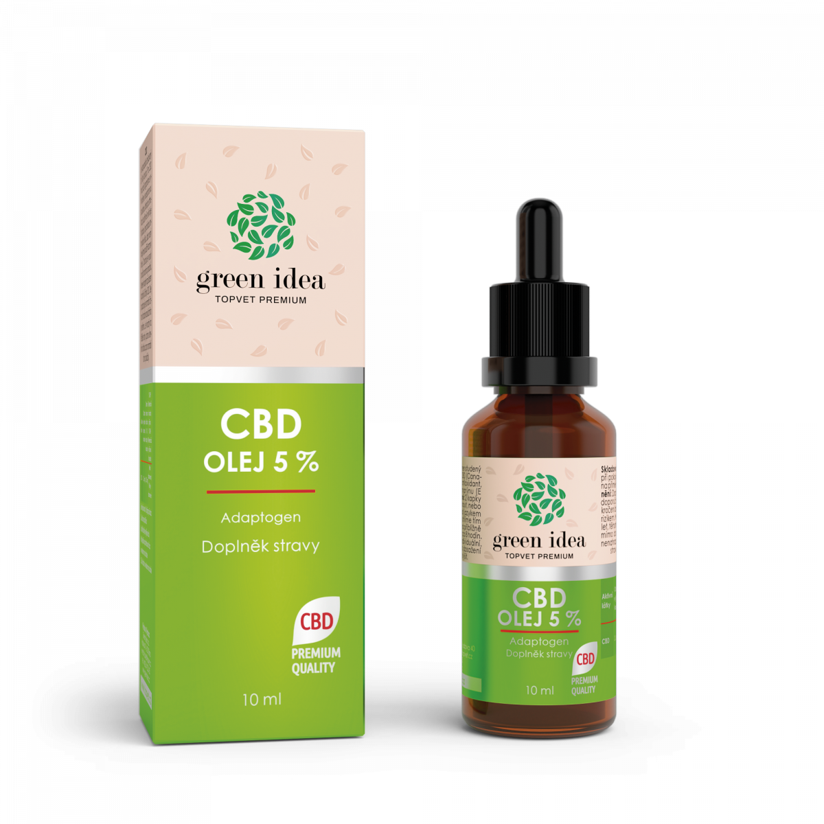 CBD olej 5 % 10 ml - Green idea