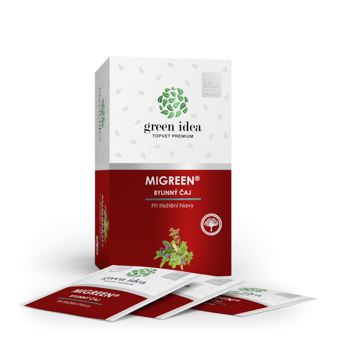 Herbex Migreen - bylinný čaj 20 sáčkov - Green idea