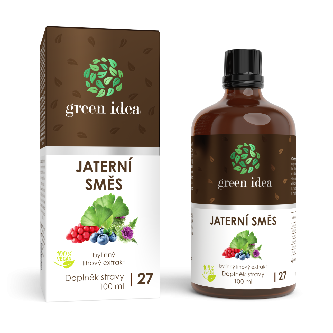 Jaterná zmes (kvapky HEPAMIX) tinktúra - kvapky 100 ml - Green idea