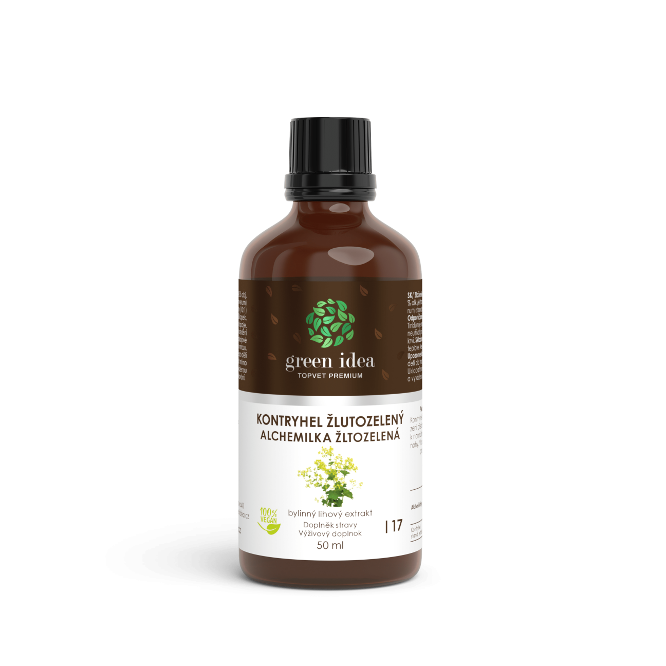Kontryhel žltozelený tinktúra - kvapky 50 ml - Green idea