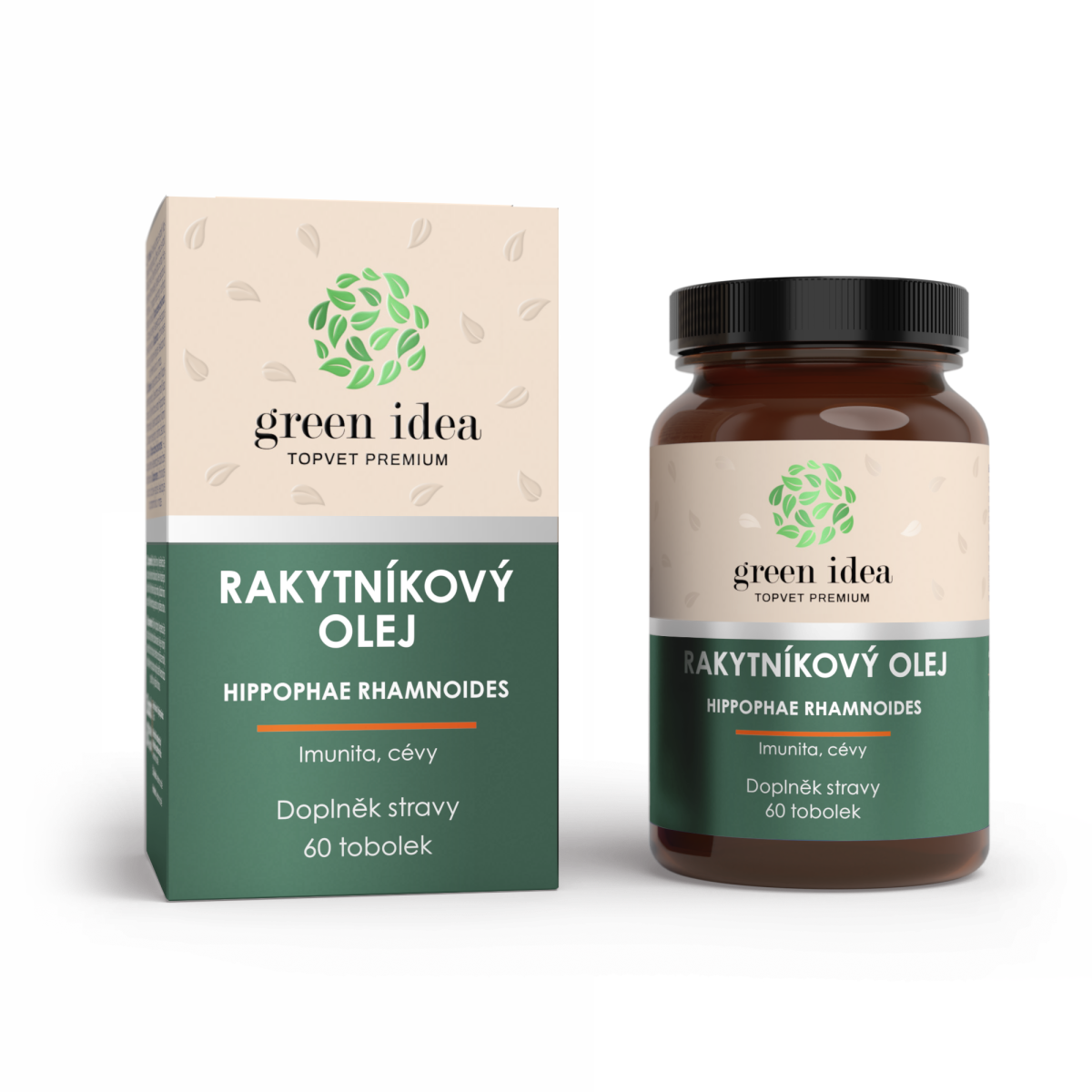 Rakytníkový olej - kapsuly 60 ks - Green idea