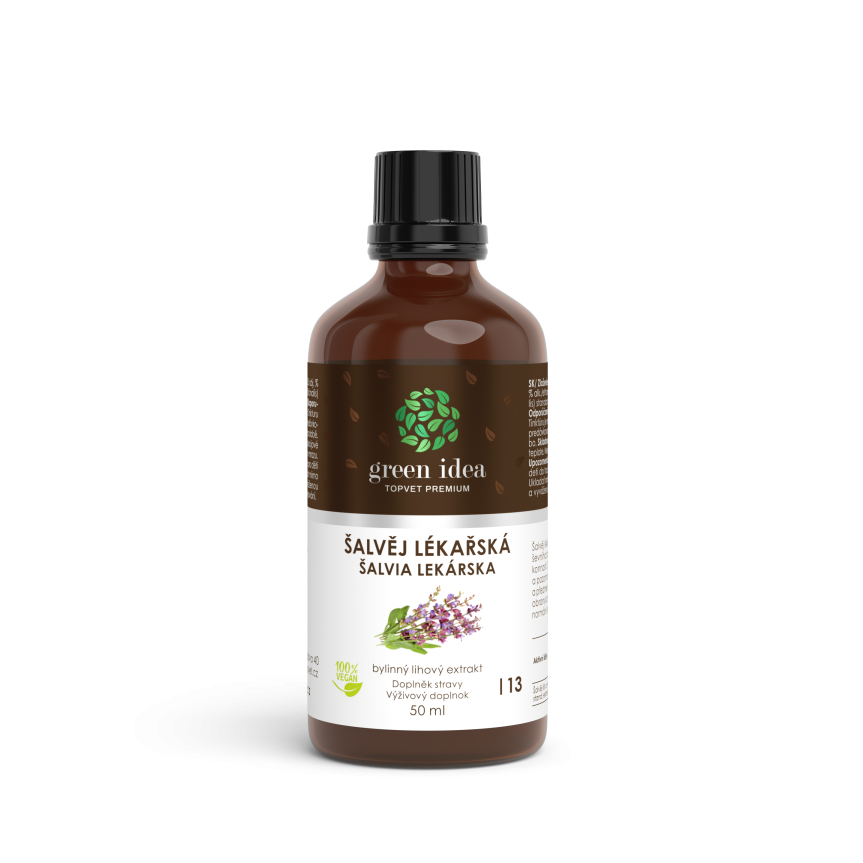 Šalvia lekárska tinktúra - kvapky 50 ml - Green idea