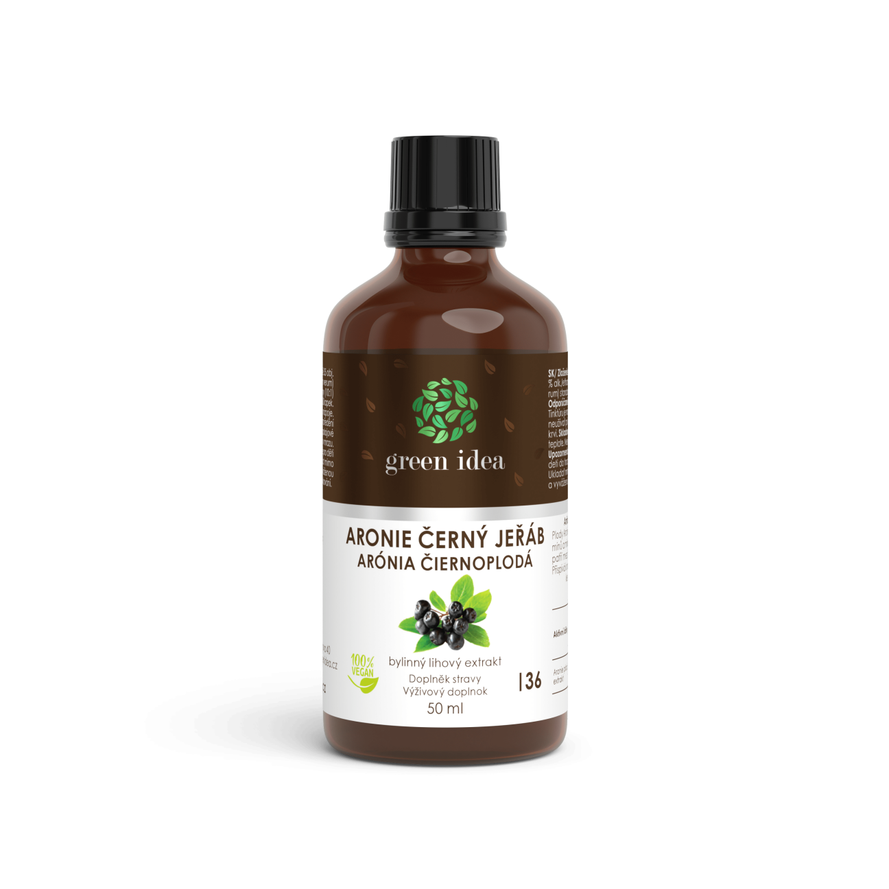 Arónia – čierna jarabina tinktúra – kvapky 50 ml – Green idea