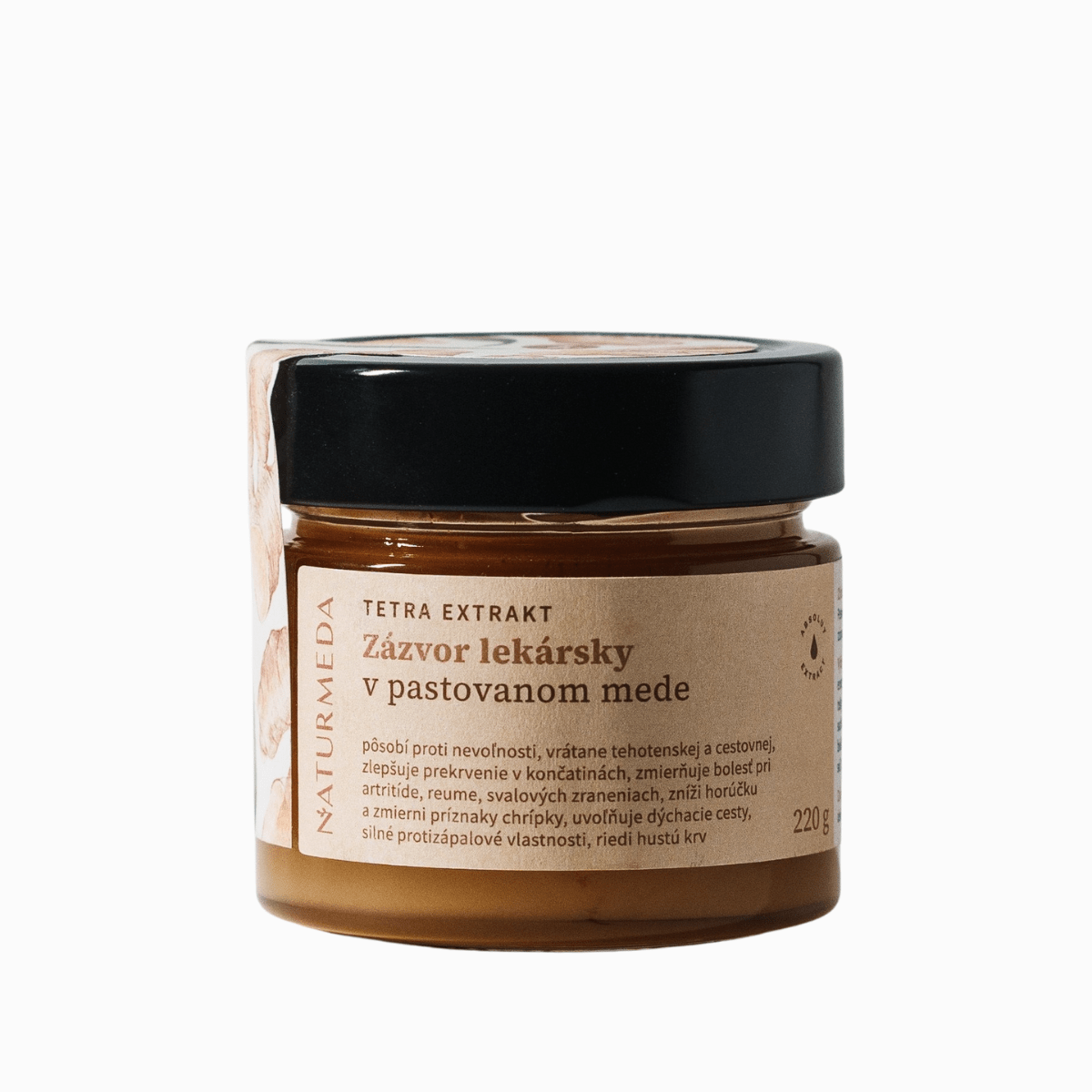 Terapeutický med so zázvorom lekárskym - 220g - Naturmeda