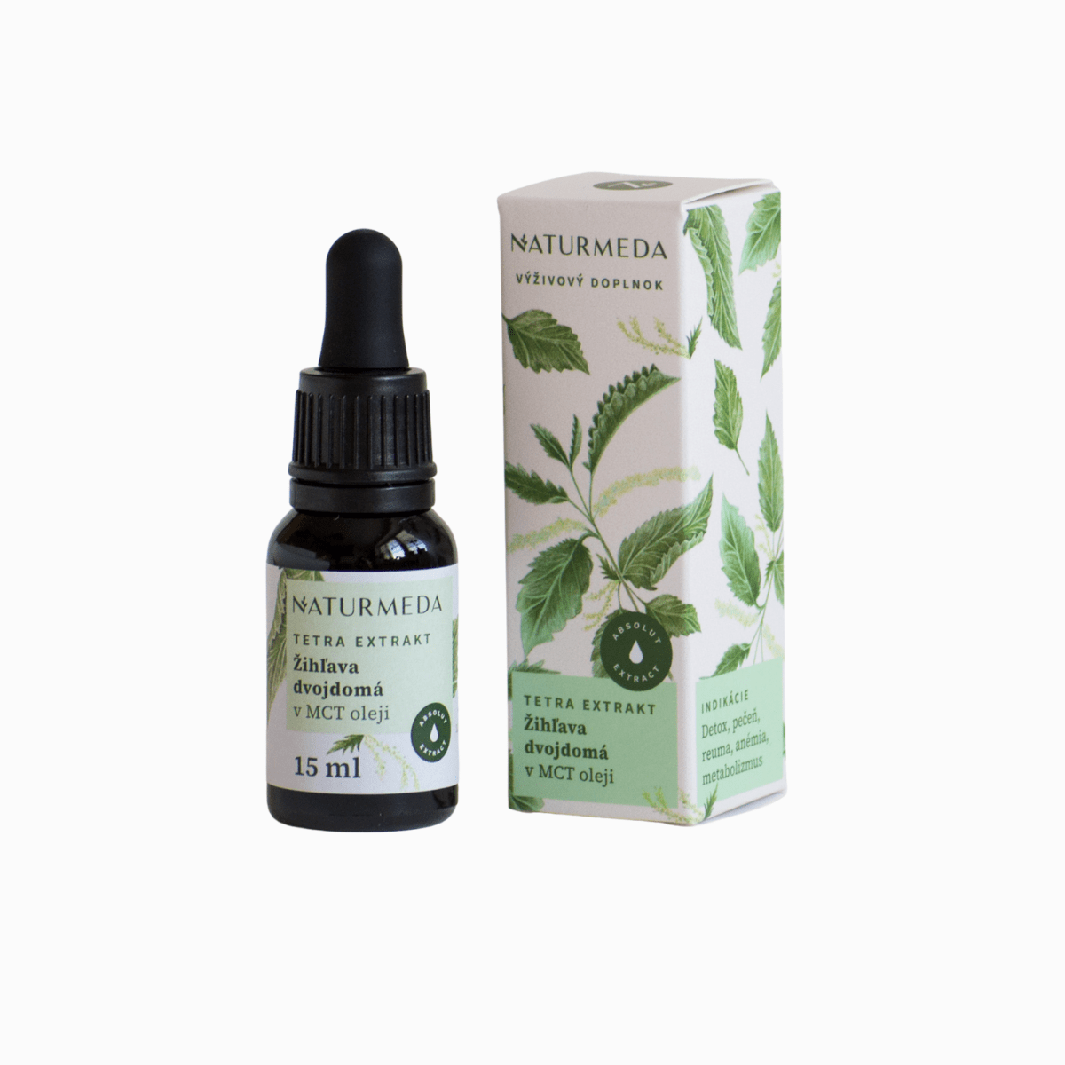 Žihľava dvojdomá – Tetra bylinný extrakt – 15 ml – Naturmeda