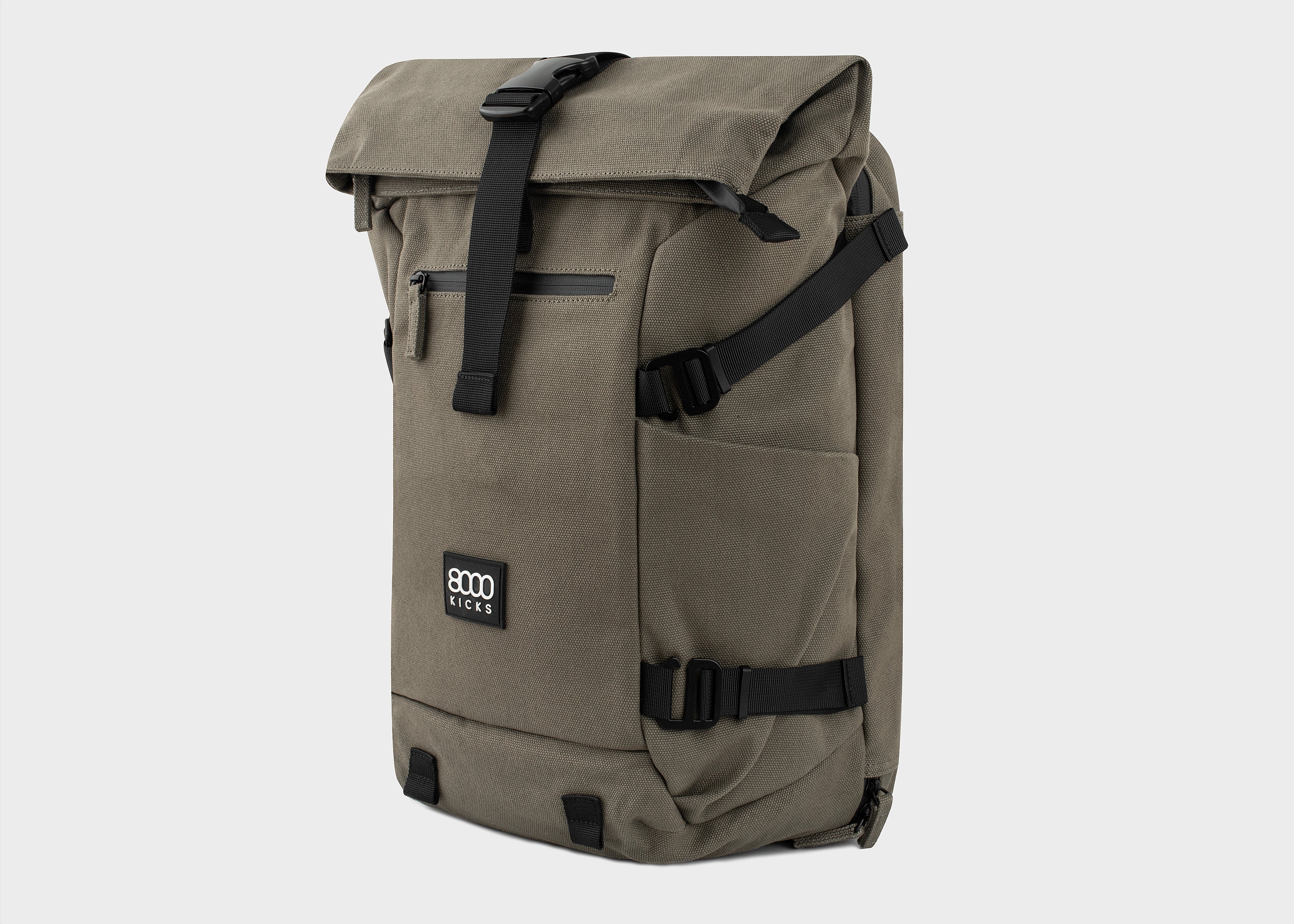Konopný batoh – Nomad Backpack - Tmavo zelená - 8000Kicks