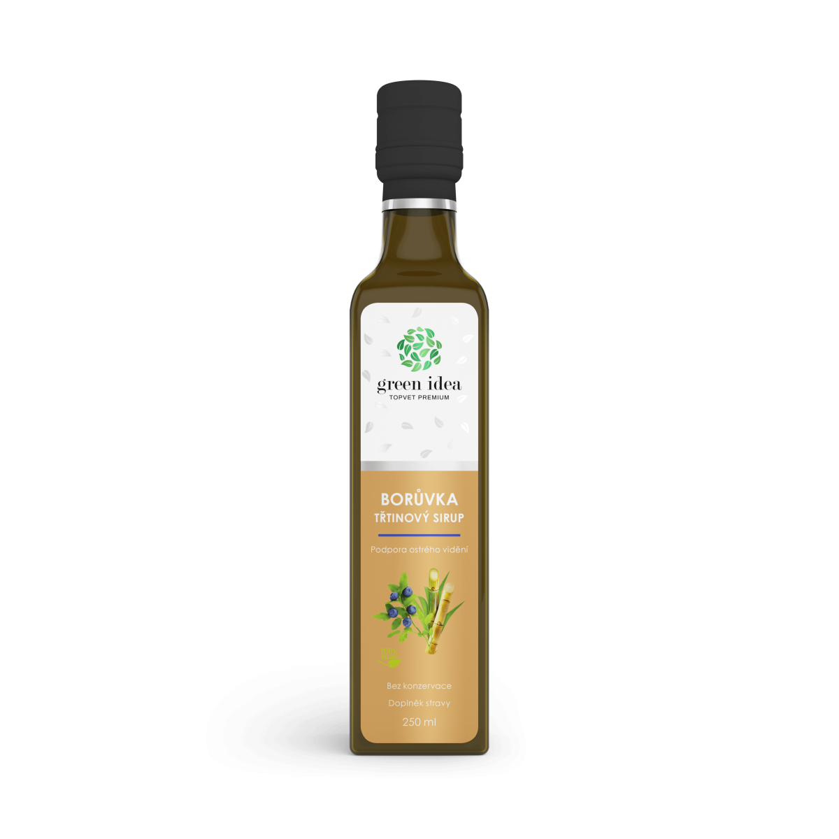 Čučoriedkový sirup trstinový 250 ml - Green idea
