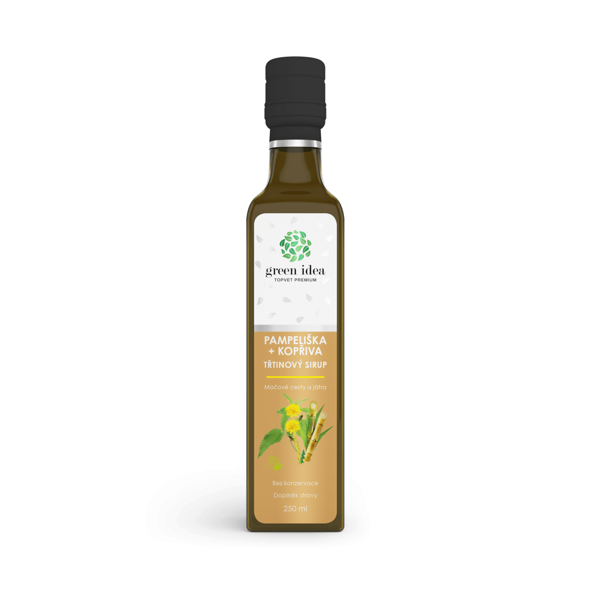 Púpava+žihľava sirup trstinový 250 ml - Green idea